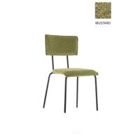 Workliving Eetkamerstoel Bo Society - Bouclé Mosterd - thumbnail