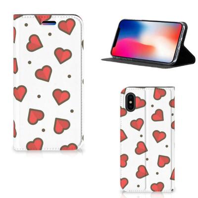 Apple iPhone X | Xs | Hoesje met Magneet | Hearts
