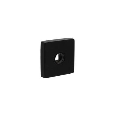 Rozetten massief rvs verdekt met nokken vierkant 53x53x10mm met 2-weg veerconstructie, geheel rvs zw