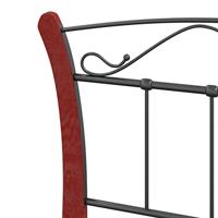 Bedframe metaal zwart 90x200 cm - thumbnail