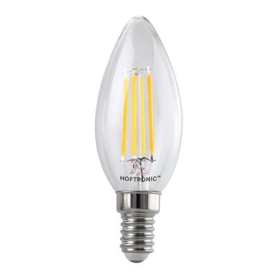 E14 LED Filament Lamp - 4 Watt 470 lumen - 2700K warm wit licht - kleine fitting - Vervangt 40 Watt - C37 kaarslamp
