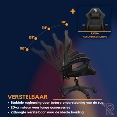 Ranqer Apollo Gamestoel Zwart