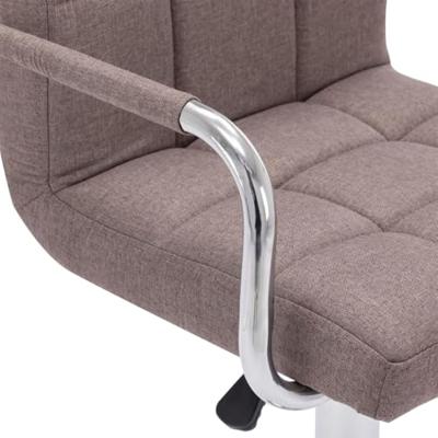 VidaXL Barstoel stof taupe VidaXL Barstoel stof taupe