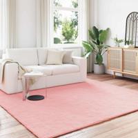 Nep Konijnenbont Tapijt Olite Roze 200 x 200 cm Polyester - thumbnail