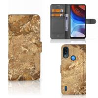 Motorola Moto E7i Power | E7 Power | Bookcase | Marmer Creme - thumbnail