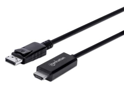 Manhattan 153201 DisplayPort-kabel DisplayPort / HDMI Adapterkabel DisplayPort-stekker, HDMI-A-stekker 1.80 m Zwart