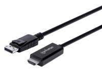 Manhattan 153201 DisplayPort-kabel DisplayPort / HDMI Adapterkabel DisplayPort-stekker, HDMI-A-stekker 1.80 m Zwart - thumbnail