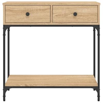 Wandtafel 75x34,5x75 cm bewerkt hout sonoma eikenkleurig