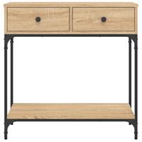 Wandtafel 75x34,5x75 cm bewerkt hout sonoma eikenkleurig - thumbnail