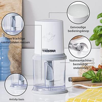 Tristar BL-4020 Hakmolen Grijs/Wit 200W
