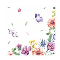 Duni servetten breezy butterflies 33cm - thumbnail