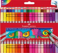 Faber Castell Viltstift Duo - 40 stuks - thumbnail