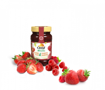Cereal Confituur Aardbei & Framboos