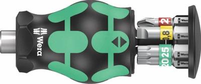 Wera Kraftform Kompakt Stubby Magazin 1 05008873001 Bitset 7-delig Kruiskop Phillips, Plat, Torx Incl. bithouder