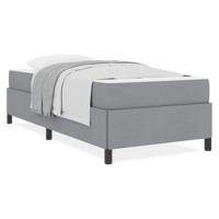 Boxspring bed Lichtgrijs en zwart 90 x 190 cm - thumbnail