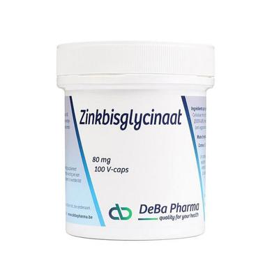 DeBa Pharma Zinkbisglycinaat 100 Vegetarische Capsules