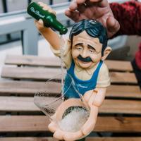 Karaf Vin Bouquet Roestvrij staal - thumbnail