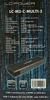 LC-Power LC-M2-C-MULTI-3 behuizing voor opslagstations SDD-behuizing Antraciet M.2 - thumbnail