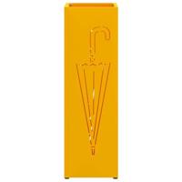 VidaXL Paraplu standaard mosterdgeel 15,5 x 15,5 x 49 cm metaal - thumbnail
