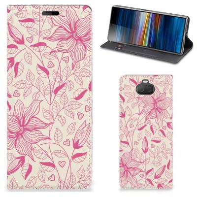 Sony Xperia 10 Smart Cover Pink Flowers Sony Xperia 10 Smart Cover Pink Flowers