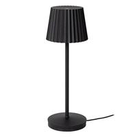 Lucide JUSTINE - Oplaadbare Tafellamp Binnen/Buiten - Accu/Batterij - LED Dimb. - 1x2W 2700K - IP54 - Met draadloos oplaadstation - Zwart - thumbnail