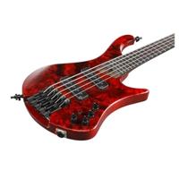Ibanez EHB1505 Bass Workshop Stained Wine Red Low Gloss 5-snarige headless basgitaar met gigbag - thumbnail