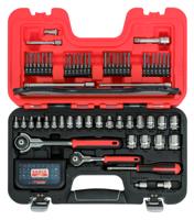 Bahco SW91 | 91-delig Dopsleutelset 1/4" - 3/8" | SW91 - Met Scharnierende ratelkop - thumbnail