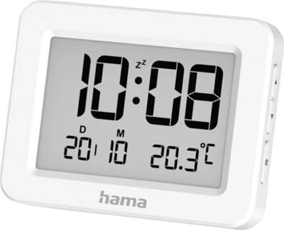 Hama digitale lcd wekker kos wit Hama digitale lcd wekker kos wit