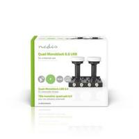 Nedis LNB | Quad Monoblock 6° | Zwart | 1 stuks - SLNBQDM60BK SLNBQDM60BK - thumbnail