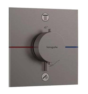 Hansgrohe Showerselect Comfort E thermostaat inbouw voor 2 functies black chrome 15572340