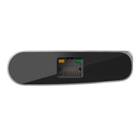 Belkin Connect universele Core 8-in-1 USB C hub voor 2 monitoren, Silicon Motion-technologie - USB hub voor Mac, Windows en Chromebook - 100 W PD, 10 Gbps gegevensoverdracht, 1 GbE Ethernet - Zilver - thumbnail