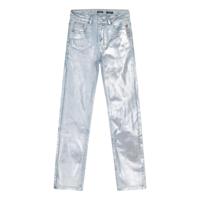 Indian Blue Jeans Meisjes jeans broek straight fit - Zilver grijs - thumbnail