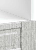 Ovenkast "Porto" bewerkt hout grijs sonoma eiken - thumbnail