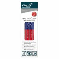Pica 559 Dubbel potlood rood/blauw | 17,5cm | 10 stuks - PI559-10 - thumbnail