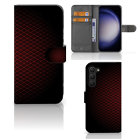 Samsung Galaxy S23 Plus | Telefoon Hoesje | Geruit Rood - thumbnail