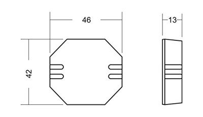 Müller 873030 Dimmer (inbouw) Geschikt voor lampen: LED-lamp Wit