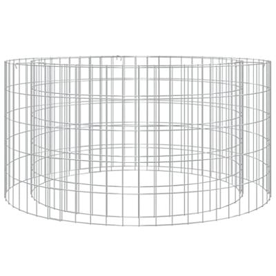 VidaXL Schanskorf vuurplaats ø 100 cm gegalvaniseerd ijzer VidaXL Schanskorf vuurplaats ø 100 cm gegalvaniseerd ijzer