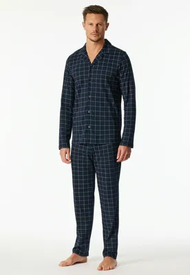 Schiesser Schiesser Heren Pyjama Long nightblue 183176 50/M