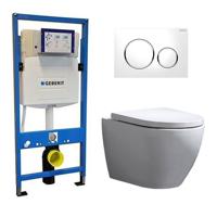 Geberit Toiletset Beauti Rimfree Softclose Quickrelease Toiletbril Sigma 20 Wit - thumbnail