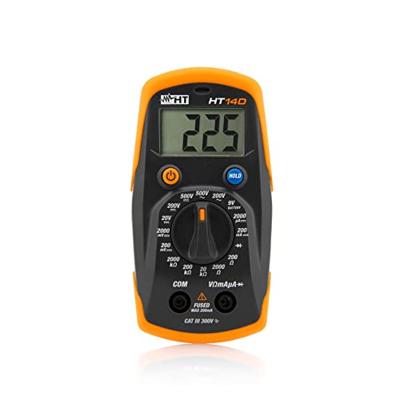 HT Instruments HT14D Multimeter Digitaal CAT II 600 V, CAT III 300 V Weergave (counts): 2000 HT Instruments HT14D Multimeter Digitaal CAT II 600 V, CAT III 300 V Weergave (counts): 2000