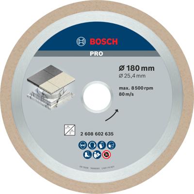 Bosch Accessoires Diamantdoorslijpschijf Best for Ceramic 180 x 25,40 x 2,2 x 10 mm 1st - 2608602635