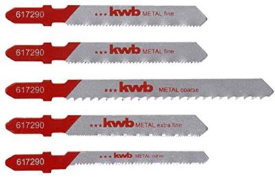 kwb 617290 Decoupeerzaagblad-set voor metaal 5 stuk(s)