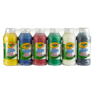 Crayola vingerverf afwasbaar, 6 kleuren