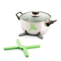 Individuele opvouwbare siliconen onderzetters Folvet InnovaGoods 2 Stuks - thumbnail