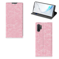 Samsung Galaxy Note 10 Plus Smart Cover White Flowers - thumbnail
