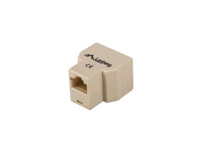 ADAPTADOR SPLITTER LANBERG AD-RJ45-2RJ45-OU - RJ45 HEMBRA A 2*RJ45 HEMBRA - Zonde BLINDAJE