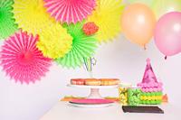 Ballonnen neon meerkleurig 25 cm - 50 stuks - thumbnail