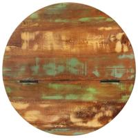 Salontafel 50x27 cm massief gerecycled hout zwart - thumbnail