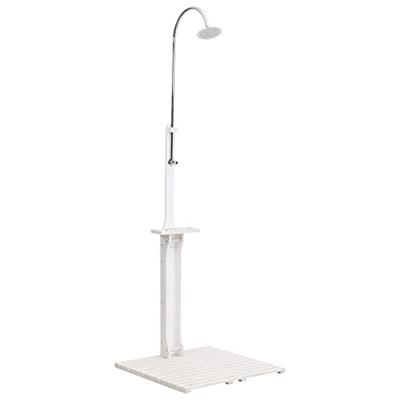 VidaXL Buitendouche hout wit VidaXL Buitendouche hout wit