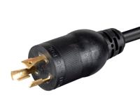 Monoprice Heavy Duty Extension Cord - 2 voet - Zwart | Locking Connector - NEMA L5-20P naar NEMA 5-15/20R, 12AWG, 20A, Sjtw, 125V - thumbnail